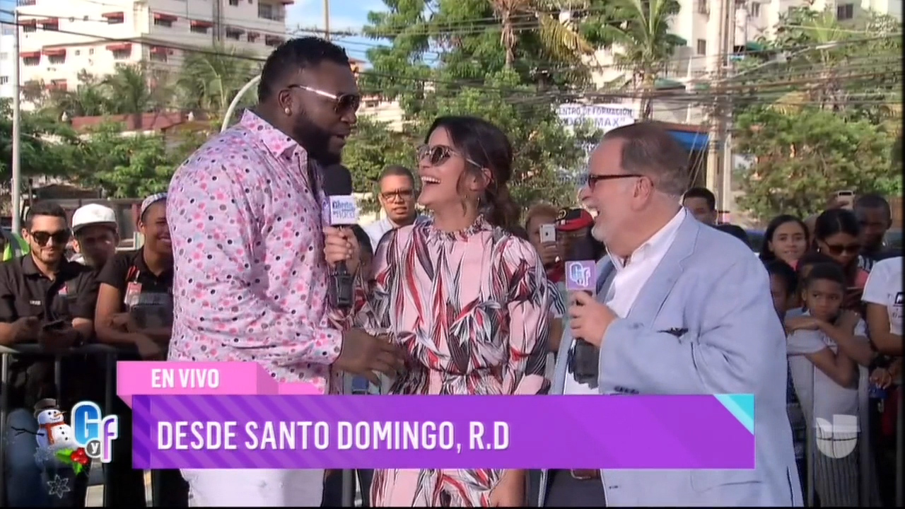 Raul Y Clarissa Molina Con David Ortiz En Santo Domingo
