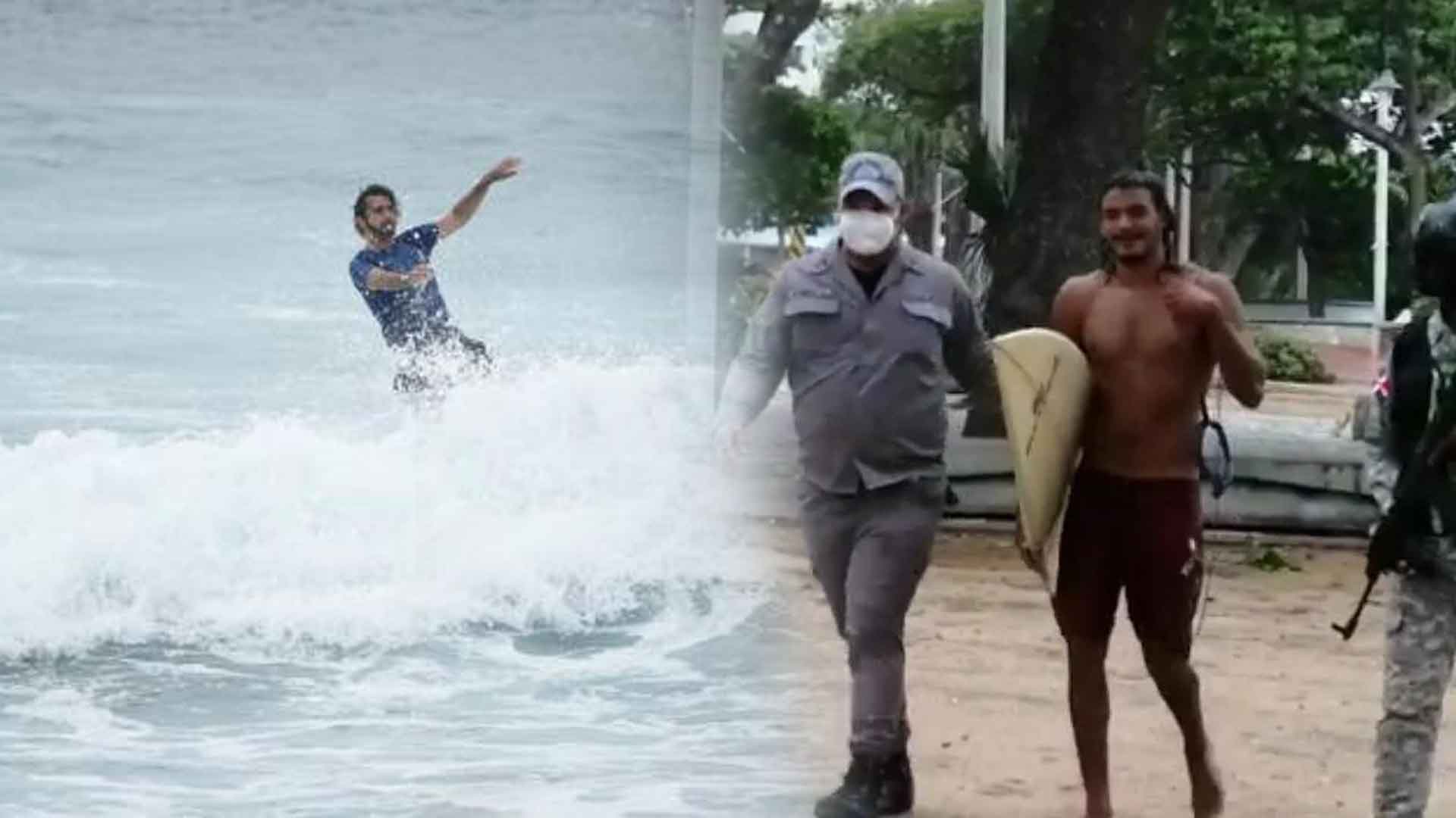 Gente Coje La Alerta Roja Por El Paso De Isaías Para El Surf