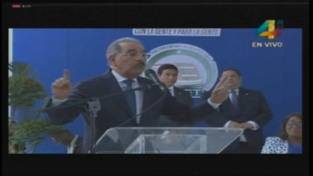 Declaraciones Del Presidente Danilo Medina Tras Inauguración De Línea 2B Del Metro De Santo Domingo