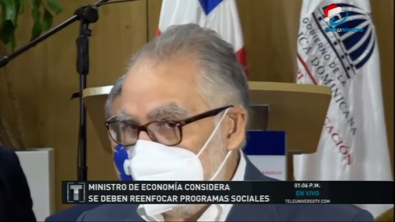 Ministro De Economía Considera Se Deben Reenfocar Programas Sociales