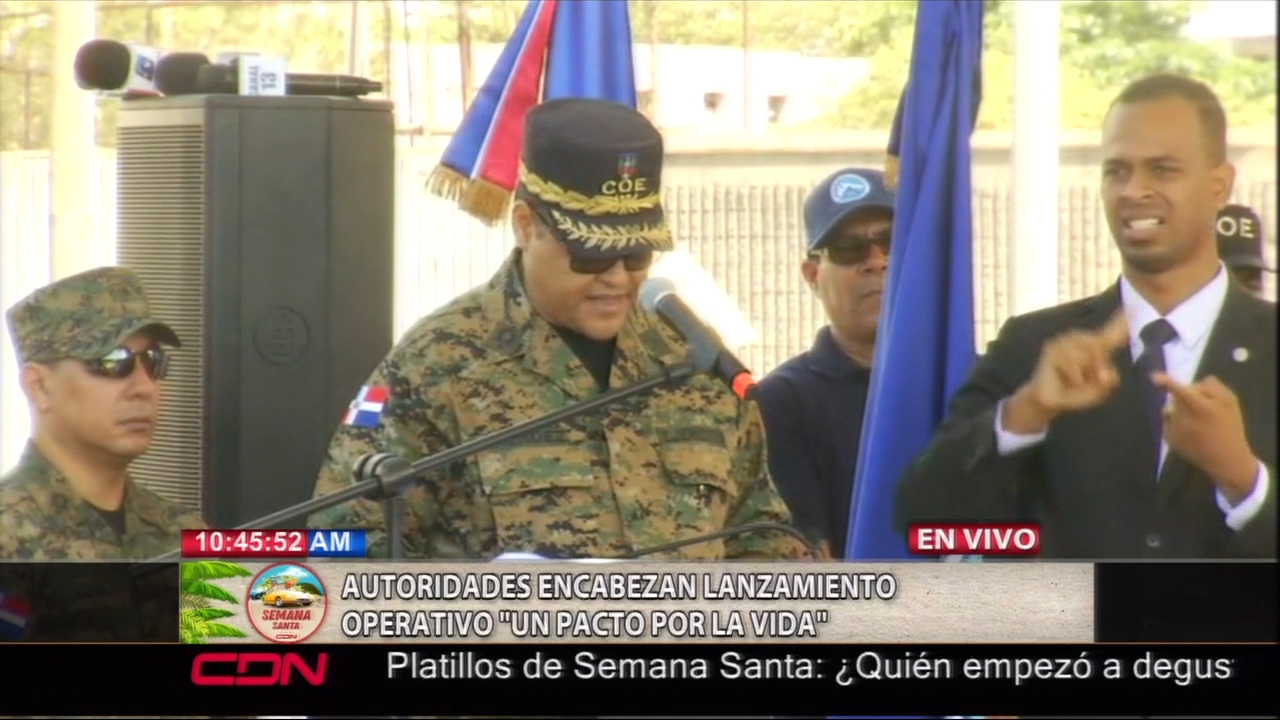 Rueda De Prensa Operativo De Semana Santa “Un Pacto Por La Vida”