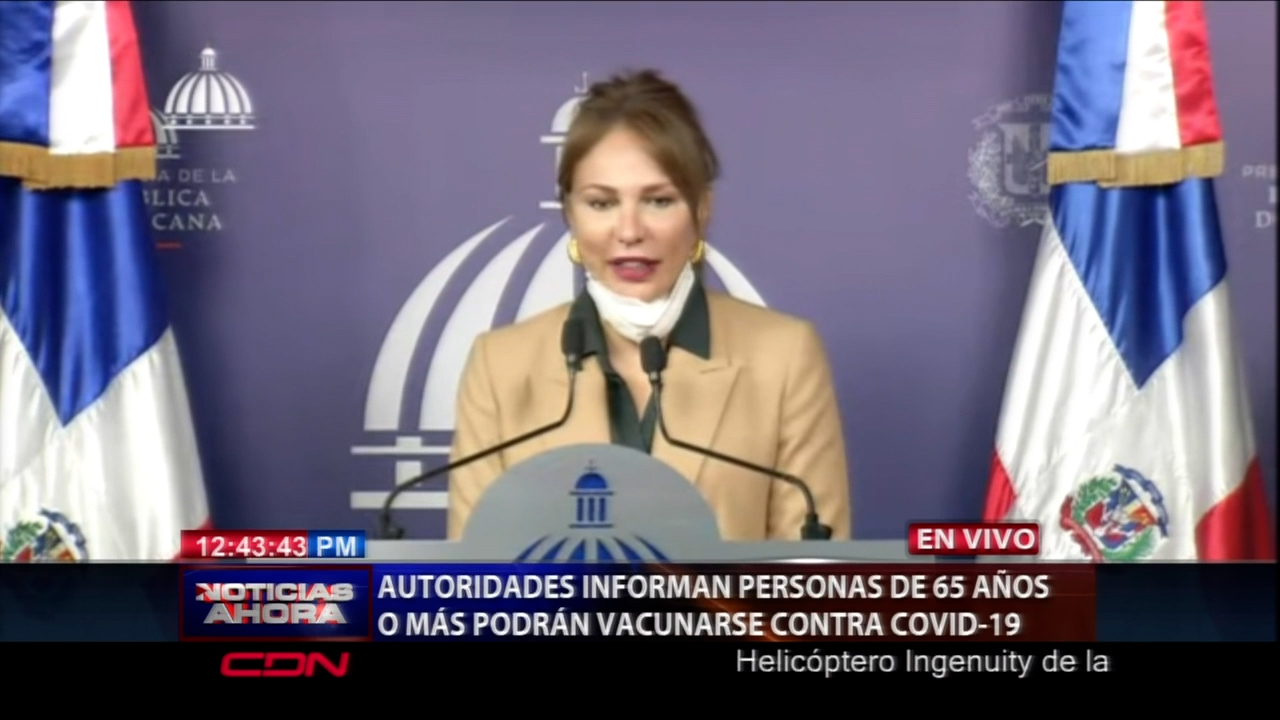 Autoridades Informan Que Personas De 65 Años O Mas Podrán Vacunarse