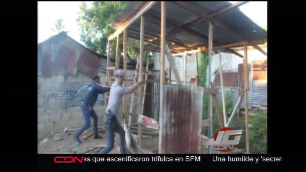 En Moca La Policía Destruye Varias Casetas Que Supuestamente Eran Usadas Para Vender Drogas