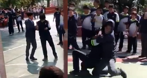 Graban Brutal Pelea Dentro De Un Reconocimiento Colegio De Guatemala