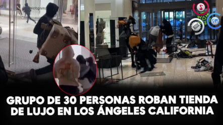 Grupo De 30 Personas Roban Tienda De Lujo En Los Ángeles California