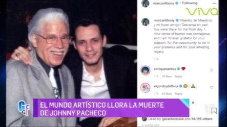 El Mundo Artístico Llora La Muerte De Johnny Pacheco