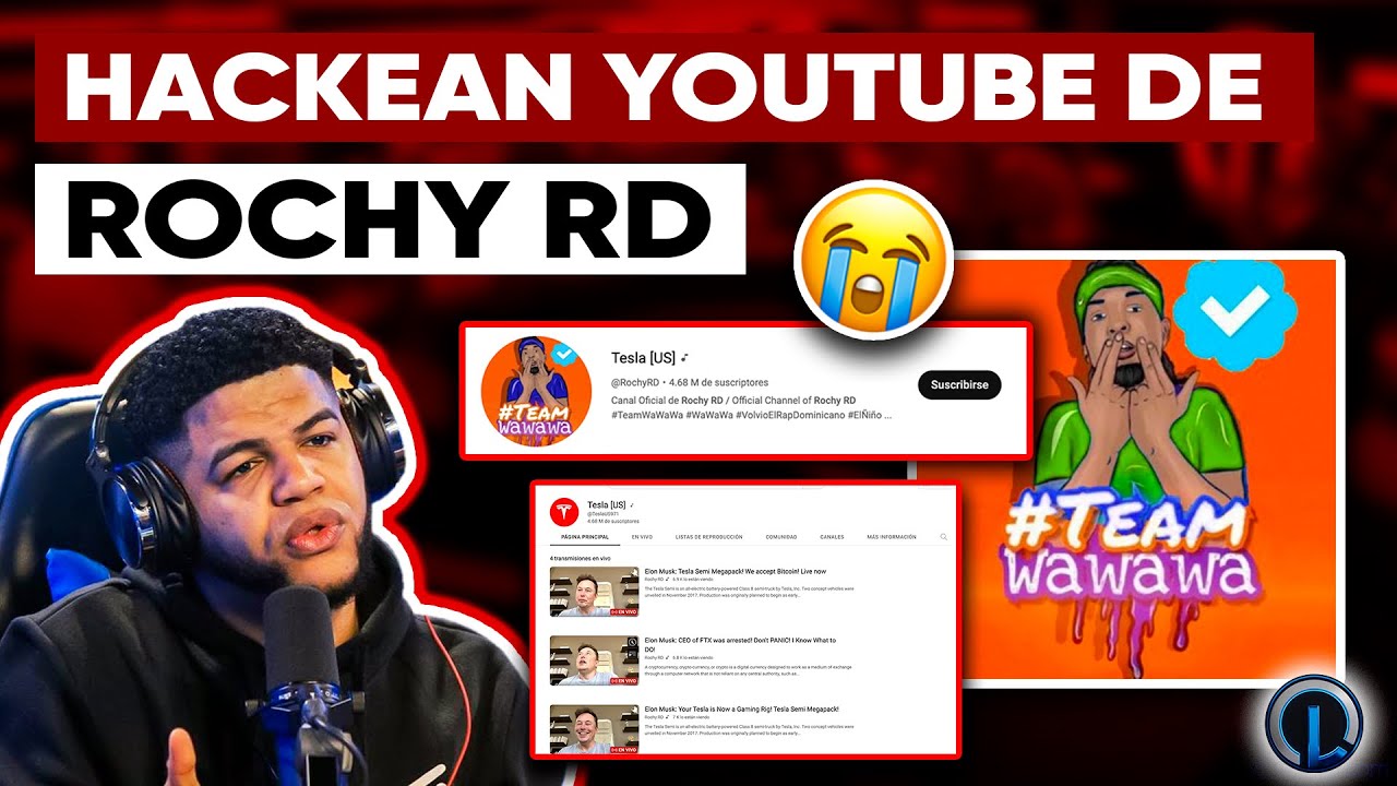 ¡Hackean Youtube De Rochy RD Y Borran Sus Videos!