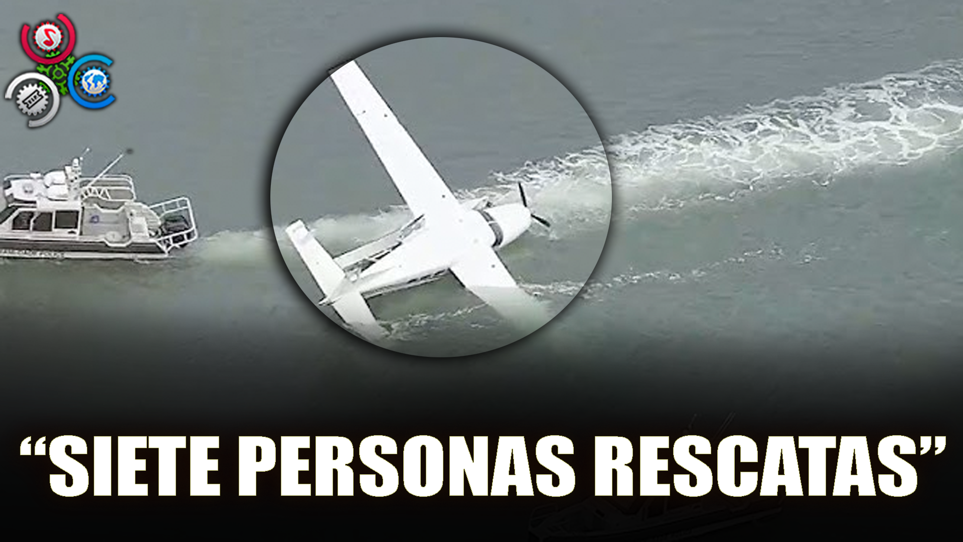 🔴EN VIVO: Un Hidroavión Se Hunde Al Acuatizar En El Mar En Florida