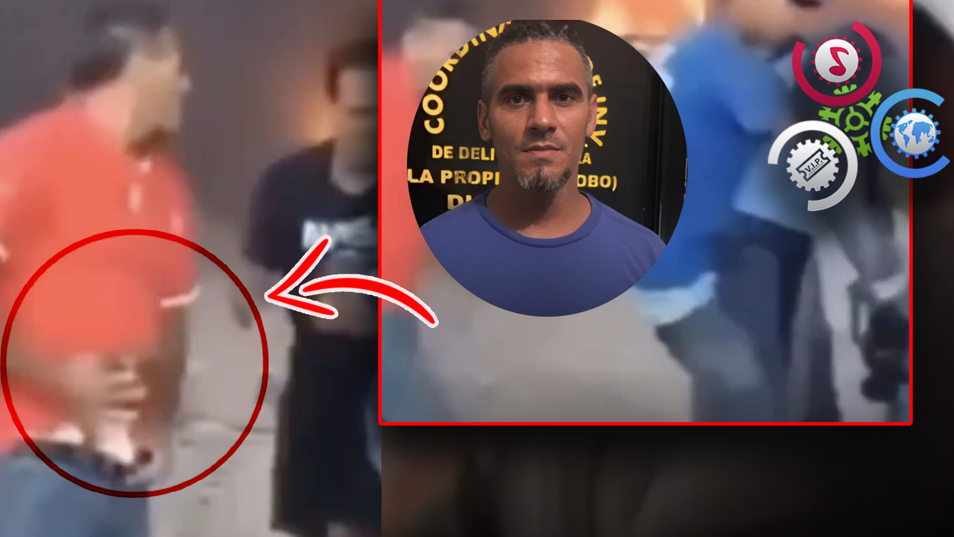 Momento En Que Hombre Roba Arma De Fuego A Una Víctima De Explosión En San Cristóbal