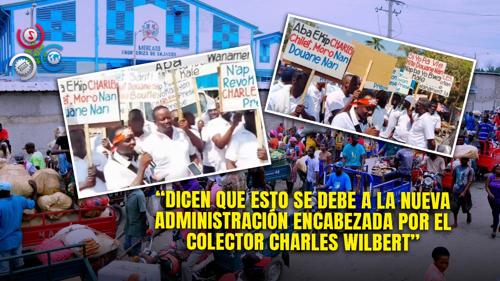 Haitianos Marchan Contra Altos Precios De Mercancías Que Adquieren En Mercado De Dajabón