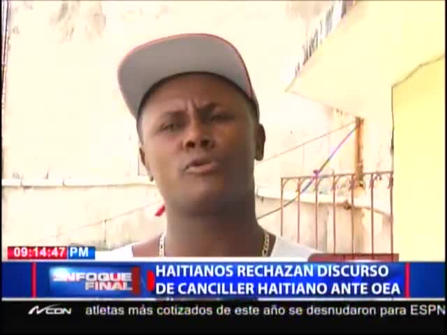 Haitianos Rechazan Discurso De Canciller Haitiano Ante OEA