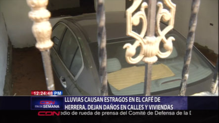 Lluvias Causan Estragos En El Café De Herrera, Dejan Daños En Calles Y Viviendas