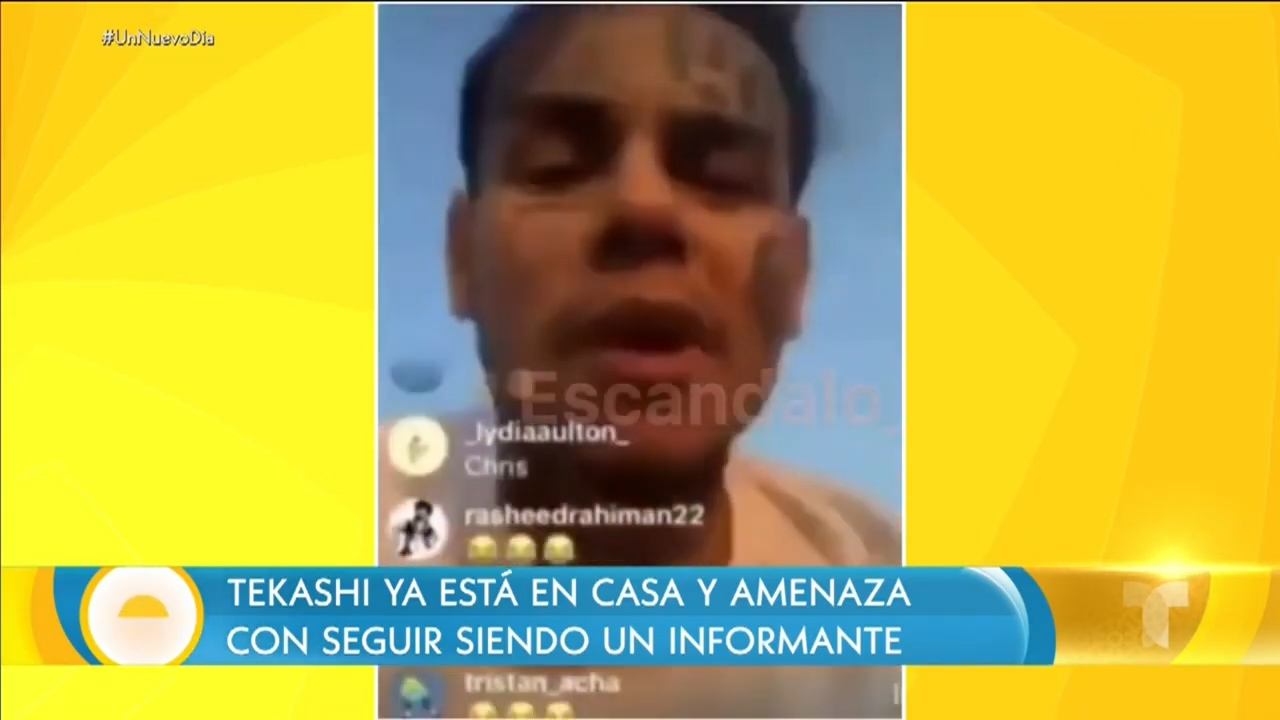 Confirmado Tekashi Ya Está En Casa Y Dice Que Seguirá Choteando