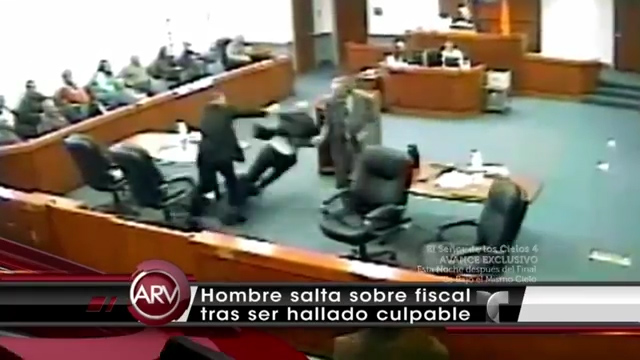 Hombre Hallado Culpable En Tribunal Le Vuela Encima A Un Fiscal #Video