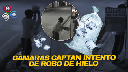 Hombre Rompe Cerradura De Nevera Y Se Lleva Funda De Hielo En Ocoa
