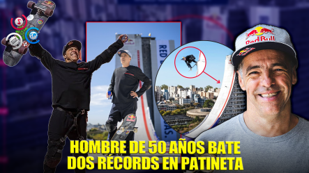 Hombre Rompe Dos Récords Guinness Al Lanzarse En Patineta Sobre Una Rampa En Un Efidicio De 22 Pisos