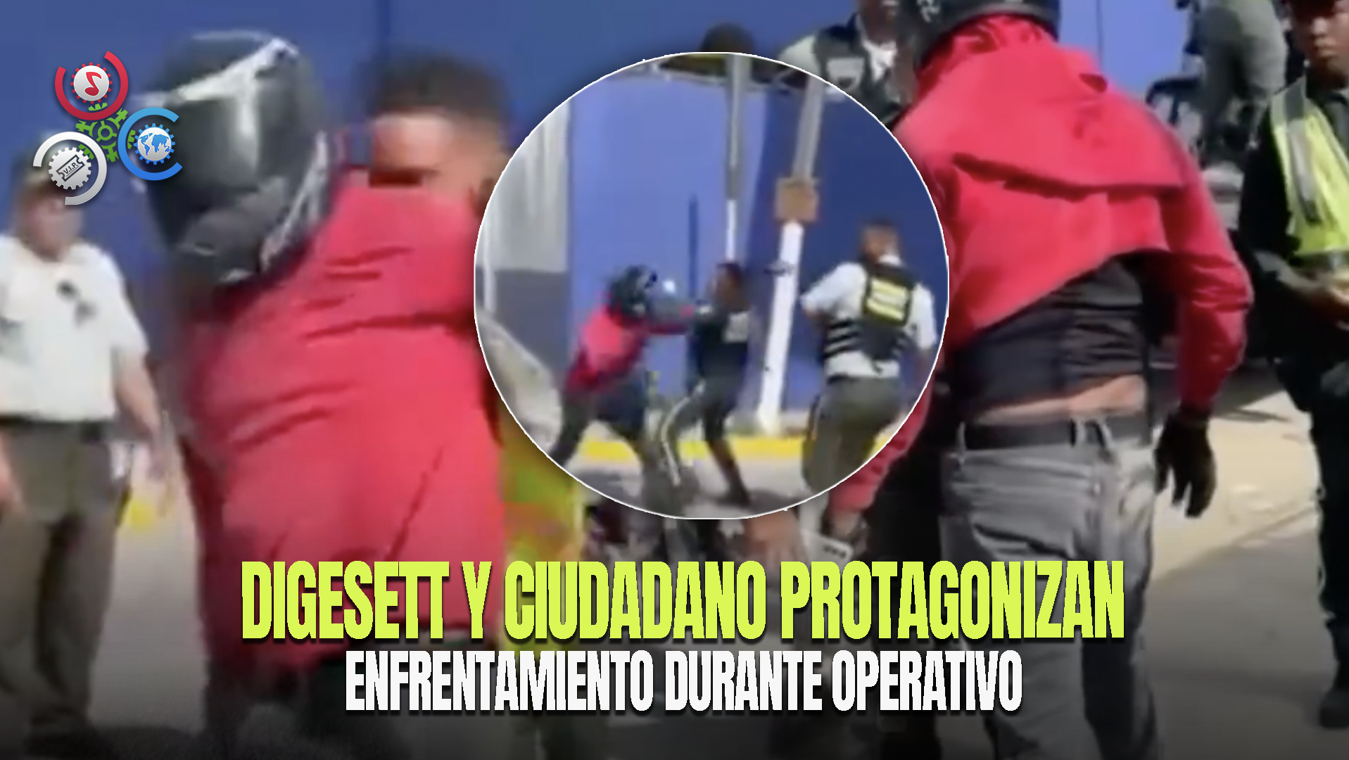 Hombre Se Enfrenta A Agentes De La Digesett Tras Negarse A Entrega De Motocicleta Por Presunta Infracción
