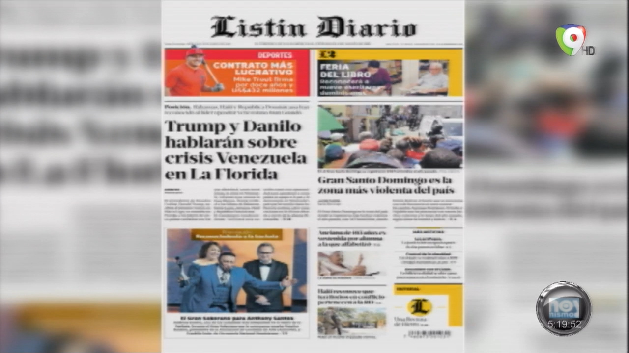 Portada De Los Periódicos Del Día De Hoy 20 De Marzo Del 2019