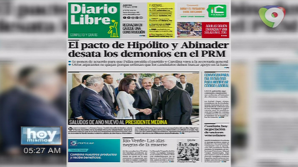 Actualízate Con Los Principales Periódicos Del País, 11 De Enero Del 2018