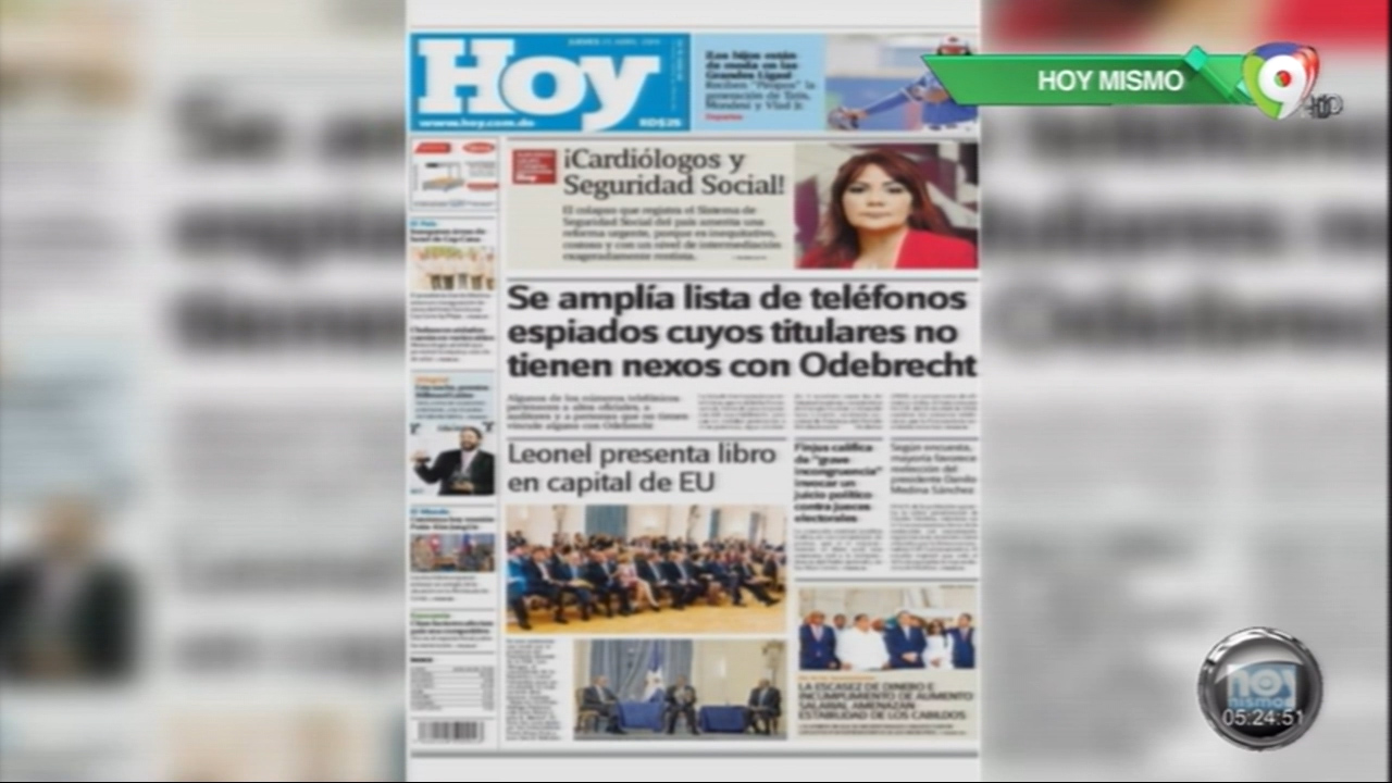 Portada De Los Periódicos Del Día De Hoy 25 De Abril Del 2019