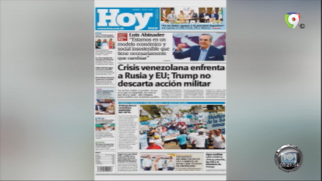 Portada De Los Periódicos Del Día De Hoy 02 De Mayo Del 2019
