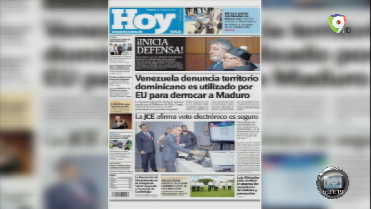 Portada De Los Periódicos Del Día De Hoy 22 De Febrero 2019
