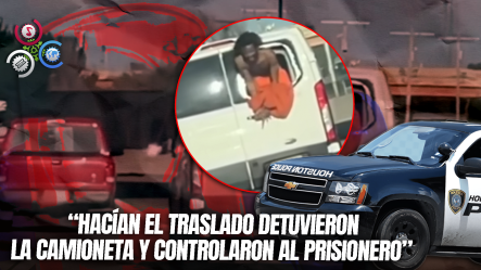 Impactante Fuga: Prisionero Sale Por La Ventana De Transporte En Movimiento