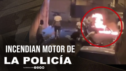 Incendian Motocicleta De La Policía En Cristo Rey