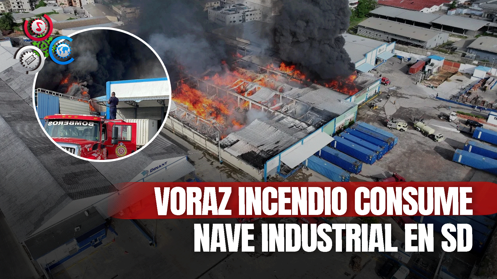 Reportan Fuerte Incendio En El Kilómetro 10 De La Autopista Duarte