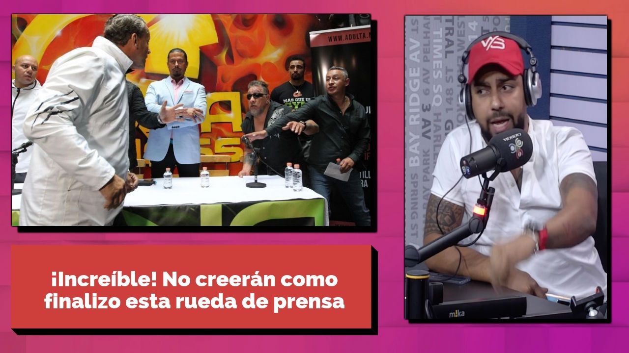 ¡Increíble! No Creerán Como Finalizó Esta Rueda De Prensa