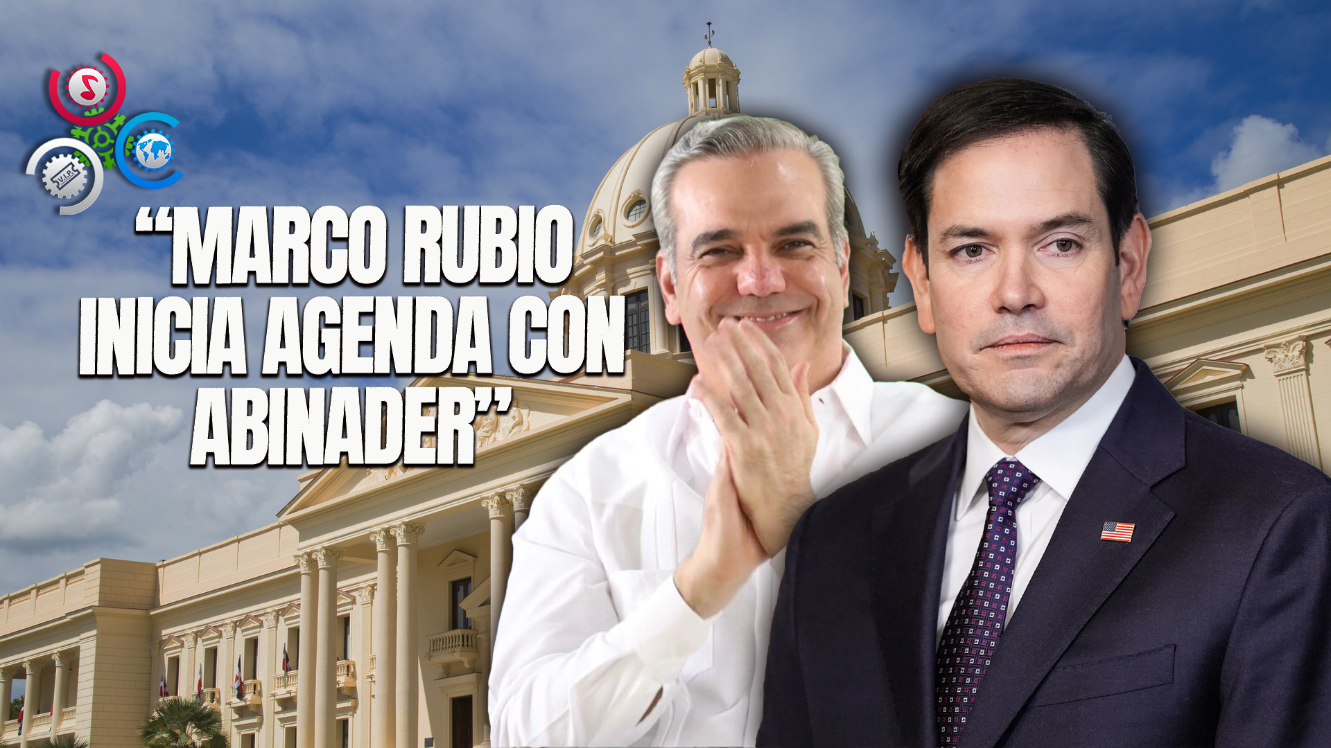 Inicio De Agenda De Marco Rubio En El Palacio Nacional Con El Presidente Luis Abinader