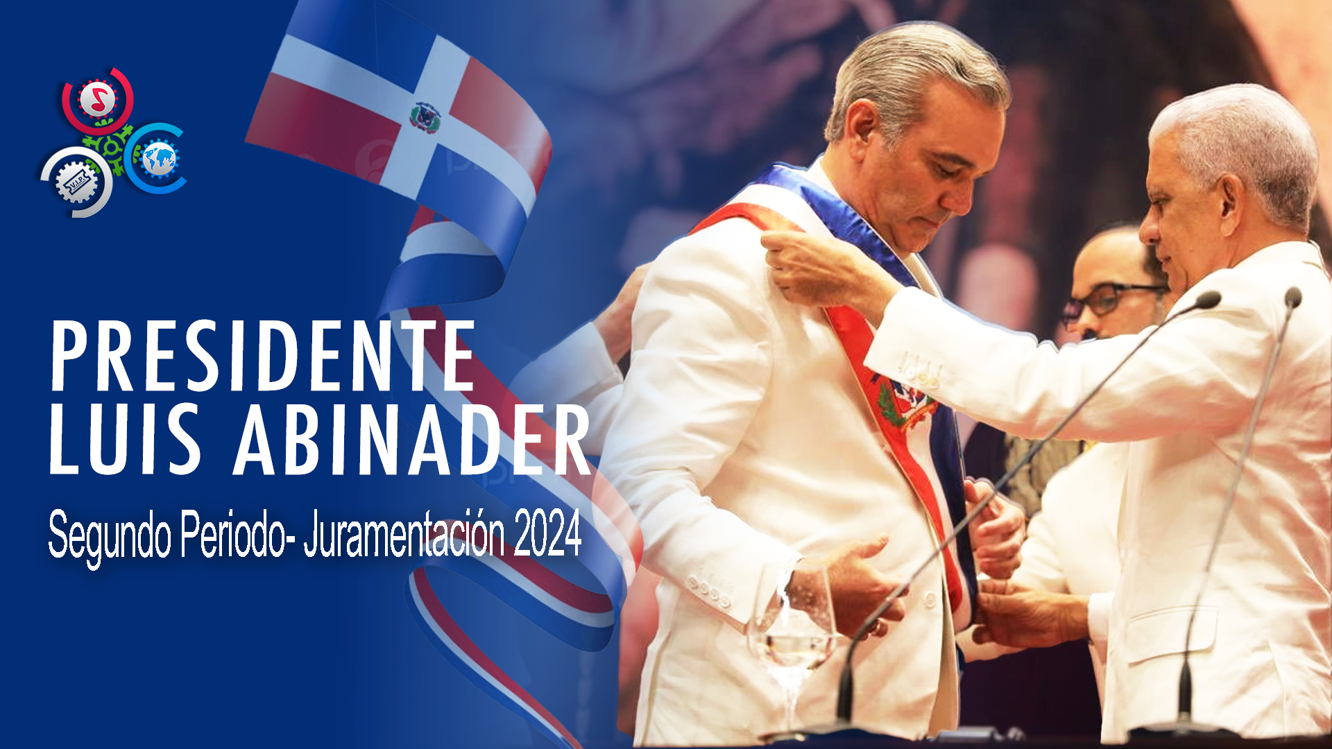 Presidente Abinader Se Pone La Banda Presidencial En Juramentación De Su Segundo Periodo