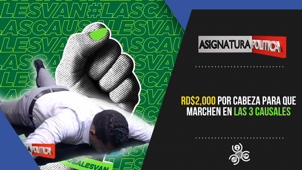 RD$2,000 Por Cabeza Para Que Marchen En Las 3 Causales | Asignatura Política