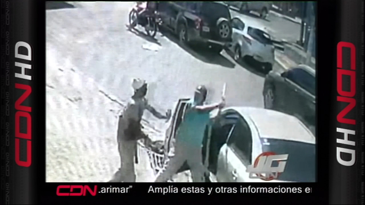 Chofer Le Da Un Batazo A Un Hombre En La Cara