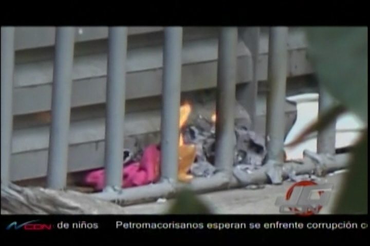Presos Iniciarion Incendio En Palacio De Justicia De Santiago