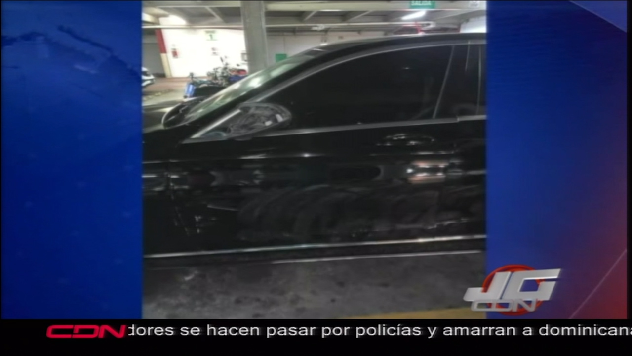 Agentes De La DNCD Persiguieron Y Chocaron El Vehículo De Un Doctor En Santiago