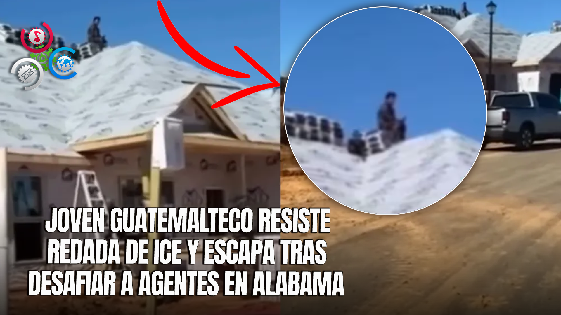 Un Migrante Pasó 6 Horas En El Techo De Una Casa Para Evitar Ser Detenido Por ICE