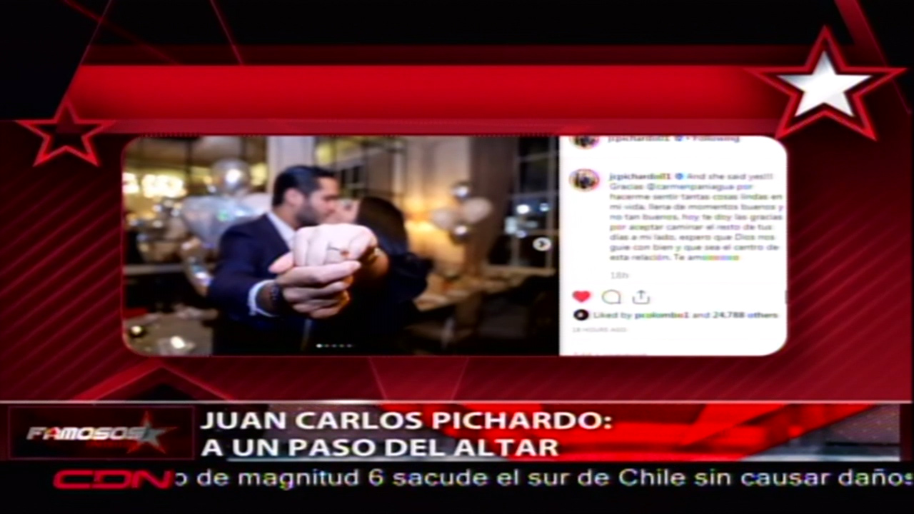 Juan Carlos Pichardo, A Un Paso Del Altar, Tras Proponerle Matrimonio A Su Pareja