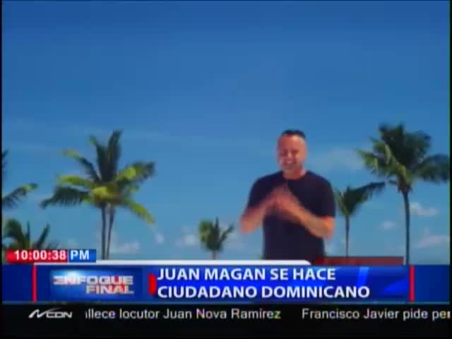 Cantante Español Juan Magán Se Hace Ciudadano Dominicano #Video