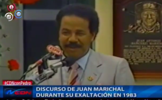 Discurso De Juan Marichal Durante Su Exaltación Al Salón De La Fama En 1983