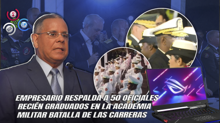 Juan Ramón Gómez Díaz Dona Computadoras A Los 50 Nuevos Cadetes Del Ejército Dominicano