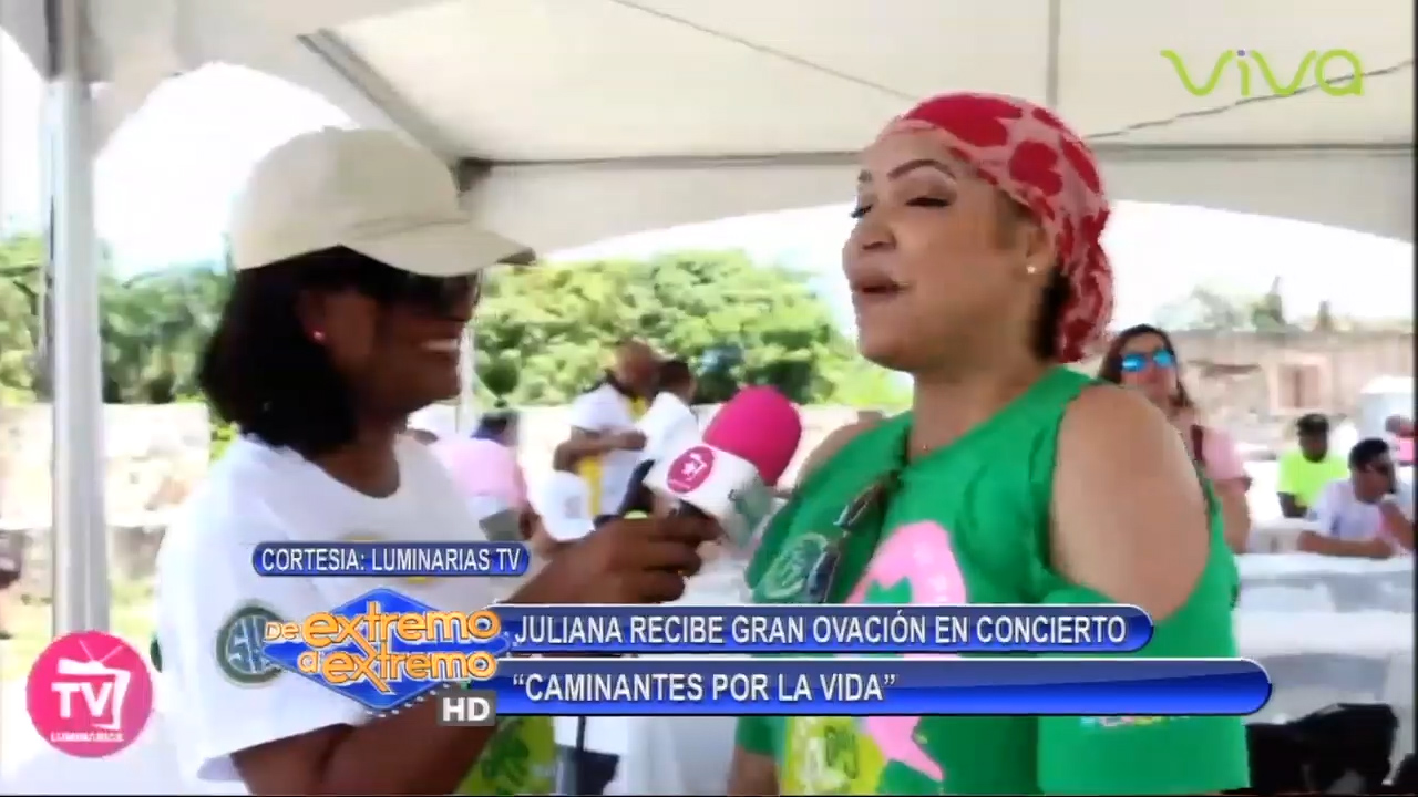 Juliana Recibe Gran Ovación En Caminantes Por La Vida