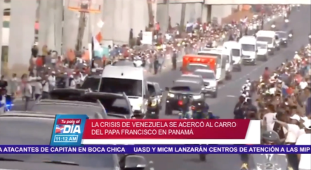 La Crisis De Venezuela Se Acercó Al Carro Del Papa Francisco En Panamá