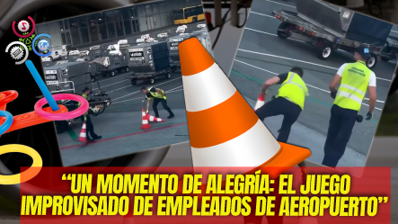 La Felicidad Está En Lo Simple: Dos Empleados De Un Aeropuerto Se Hacen Viral Con Su Juego De Aros