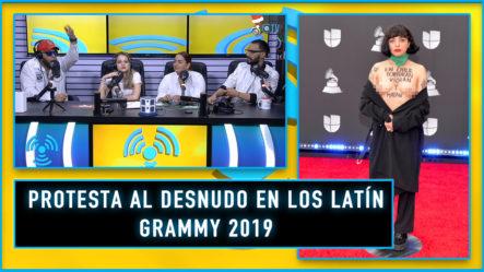 La Protesta Al Desnudo De Una Artista En La Alfombra De Los Latin Grammy
