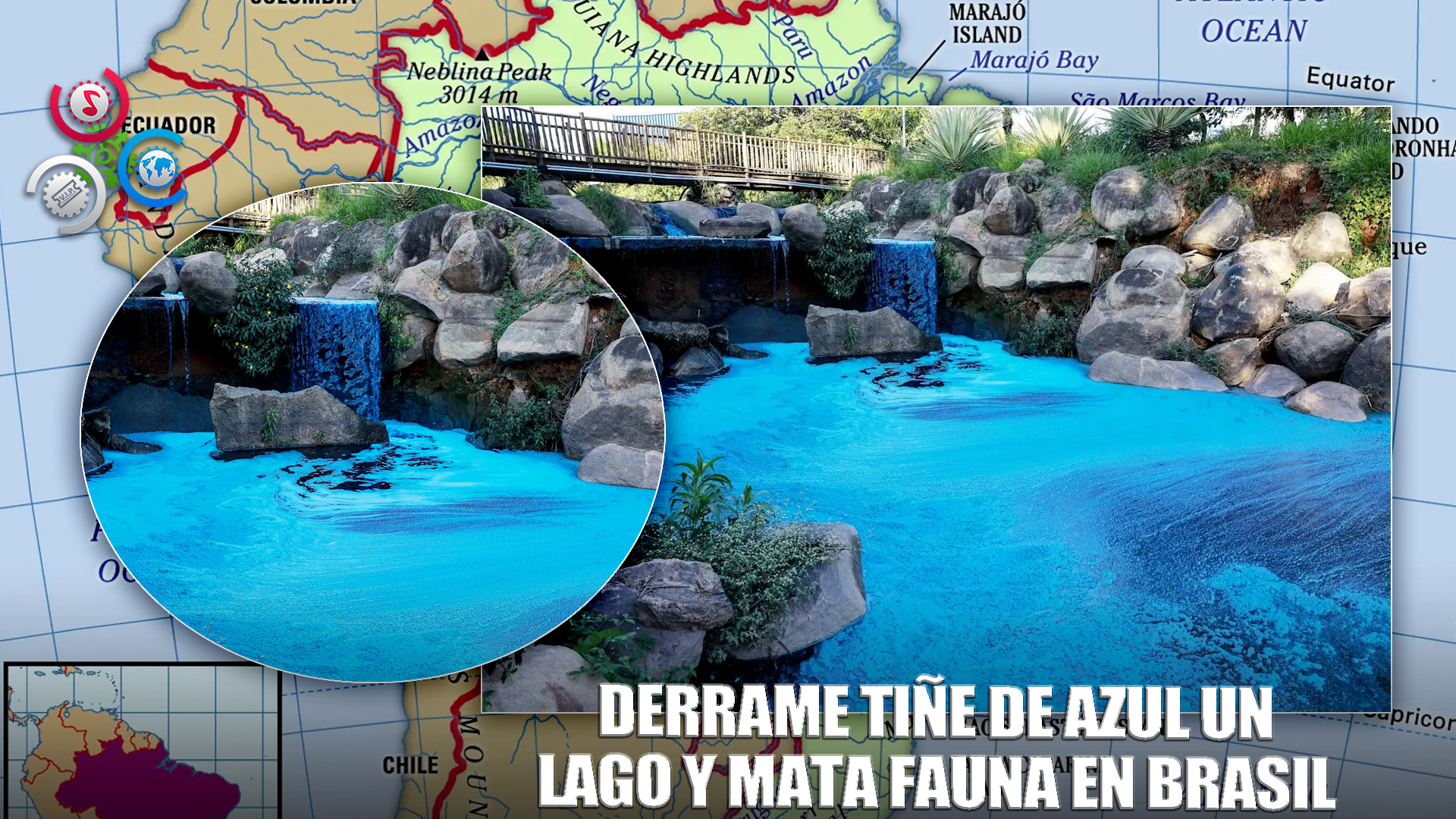 Lago Y Fauna Se Tiñen De Azul Por Derrame De Colorante En Brasil