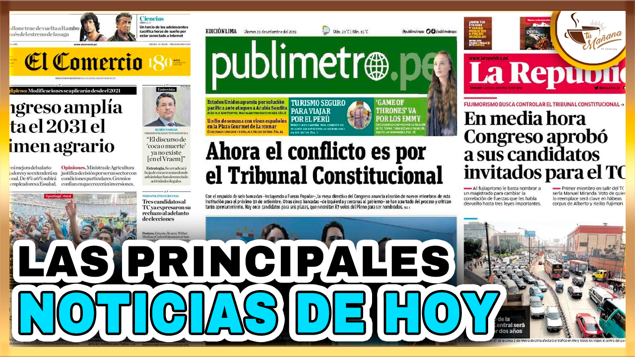Las Principales Noticias Del Día De Hoy | Tu Mañana By Cachicha
