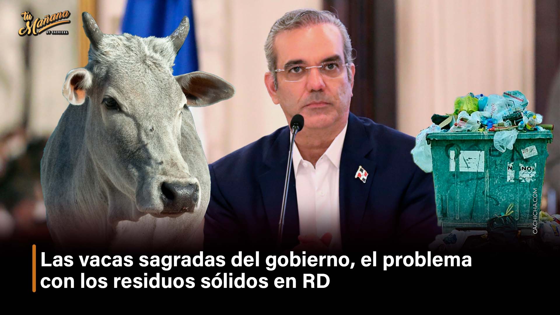 Las Vacas Sagradas Del Gobierno, El Problema Con Los Residuos Sólidos En RD | Tu Mañana By Cachicha