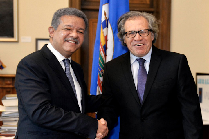 Leonel Fernández Se Reúne Con El Secretario General De La OEA Luis Almagro, Para Tratar Tema Venezuela