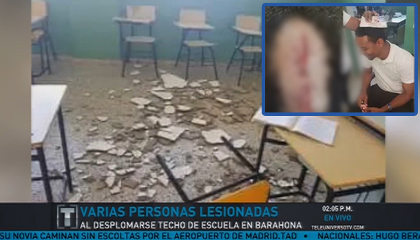 Se Desploma Techo De Escuela, Varias Personas Terminan Lesionadas